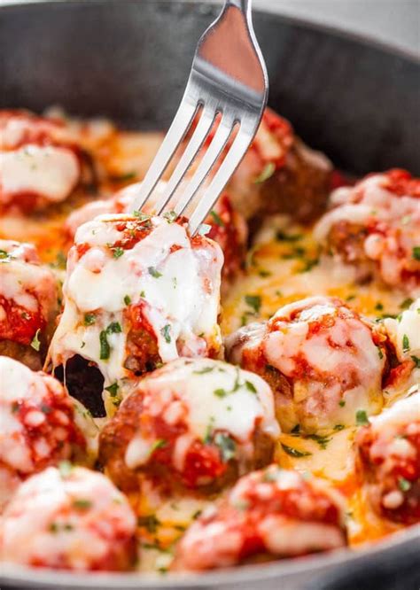 Meatball Parmesan - traditional meatballs smothered in a delicious ...