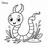 Premium Vector  Worm coloring page And Outline Design sketch template