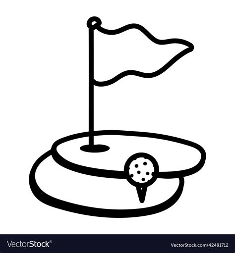 Golf course Royalty Free Vector Image - VectorStock