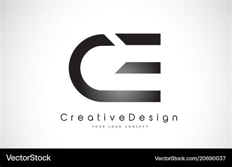 Ce c e letter logo design creative icon modern Vector Image