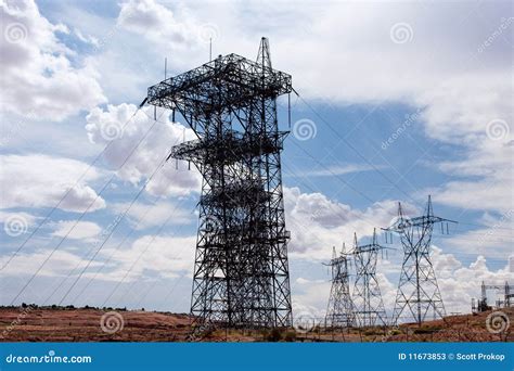 Electric Transmission Towers Stock Image - Image of electricity, electric: 11673853