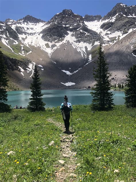 Words can’t describe how beautiful Blue lake trail Colorado is! : hiking