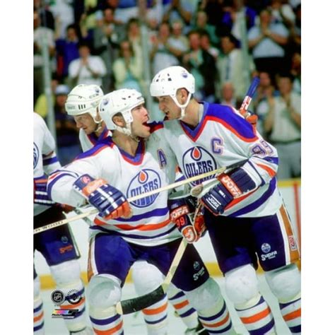 Mark Messier & Wayne Gretzky 1988 Stanley Cup Finals Action Photo Print (16 x 20) - Walmart.com ...