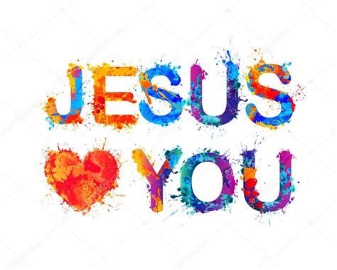 Jesus loves you — Stock Vector © Ukususha #114056630