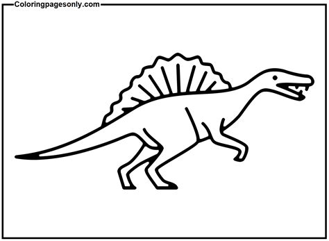 Spinosaurus Printable Coloring Page - Free Printable Coloring Pages