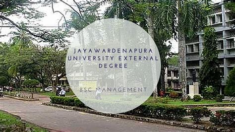 Jayawardenapura University External Degree on BSc Management - Sri Lanka Course