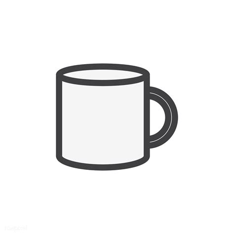 Illustration of coffee cup | free image by rawpixel.com | Coffee cups, Vector free, Cup outline