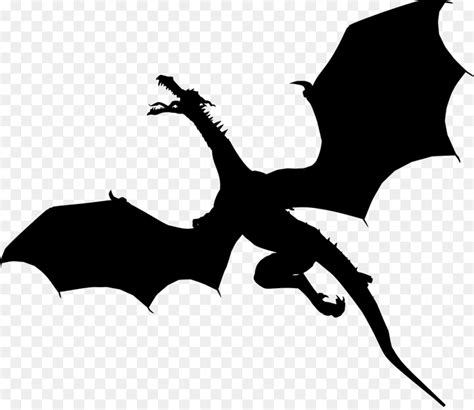 Free Dragon Flying Silhouette, Download Free Dragon Flying Silhouette ...