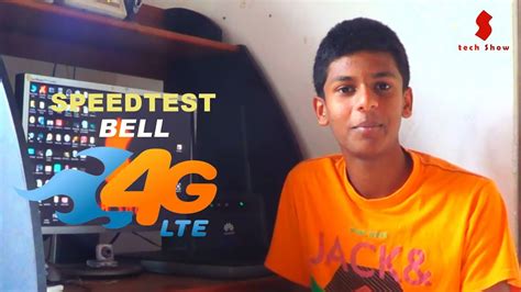 Speed test bell 4G wifi router - YouTube