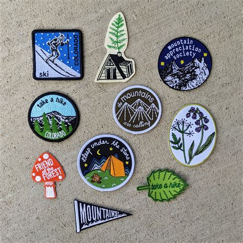 Pick 2 Patches Hiking Patch Leaf Patch Forest Patch - Etsy