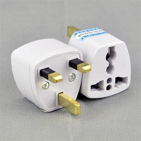 Axxel UK Universal Flat Pin 3 Pin Travel Power Plug Worldwide Adaptor white - Price in India ...