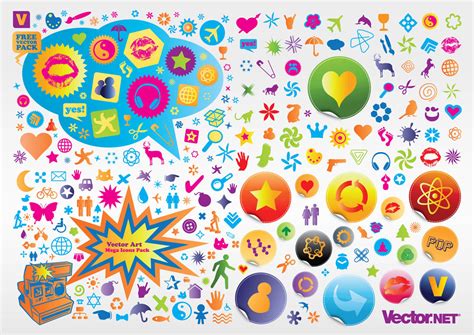 Vector Icons Pack Vector Art & Graphics | freevector.com