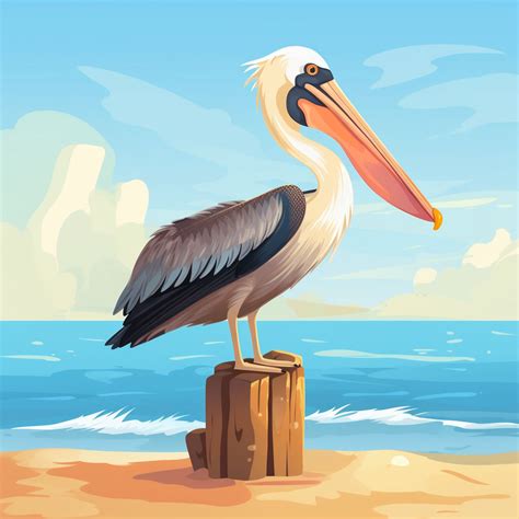 Pelican Vector Art Print Free Stock Photo - Public Domain Pictures