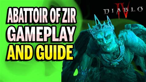 D4 NEW Abattoir of Zir Gameplay Guide and Tips - YouTube