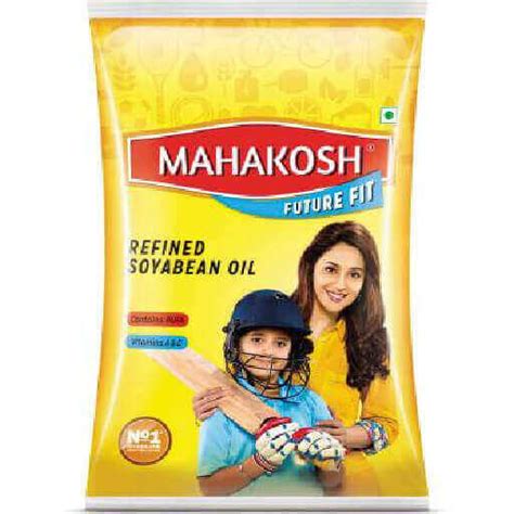 Mahakosh Soyabean Oil - 1 Litre Pouch - BajarHaat