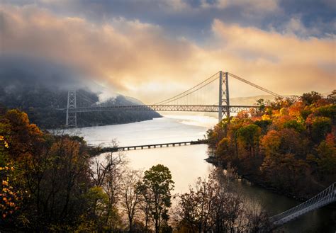 Bear mountain bridge in Autumn colors by David Dai / 500px