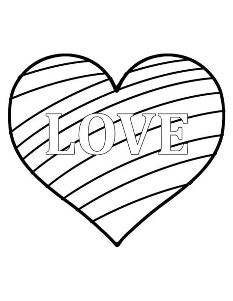 Free Printable Valentine's Day Heart Coloring Page - A Crafty Life