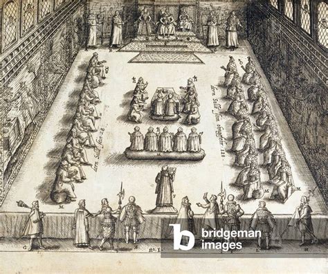 Image of The Trial of Guy Fawkes (1570-1606) (engraving) by German School, (17th century)