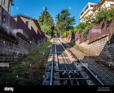 Italy, Umbria, View from the funicular at Orvieto Stock Photo - Alamy