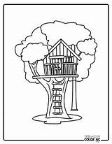 Treehouse Coloring Pages Free PDF Printables  Simply Love sketch template