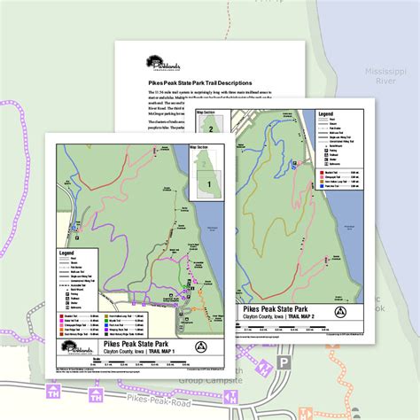 Pikes Peak State Park Trail Map Printable Download – Iowa Parklands