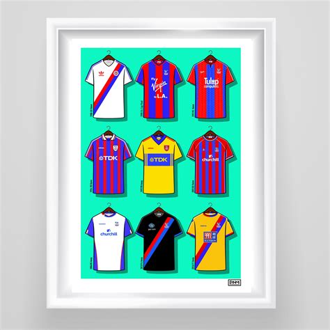 Crystal Palace F.C. Shirts Print | Etsy UK