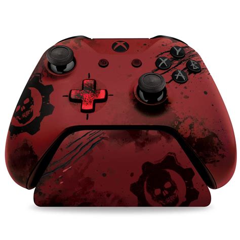 Xbox One Controller Gears of War 4 Crimson Omen Limited Edition Stand Original | eBay