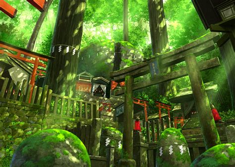 Anime Background Scenery Forest