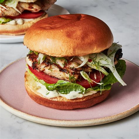 Grilled Chicken Sandwich With Caesar-ish Dressing Recipe | Bon Appétit