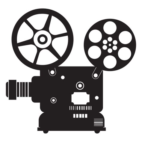 Movie projector flat icon - Transparent PNG & SVG vector file