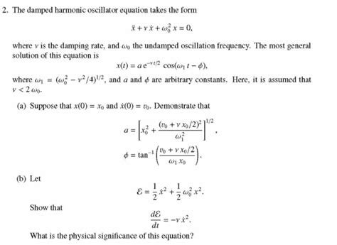 Harmonic oscillator equation - psadojoe