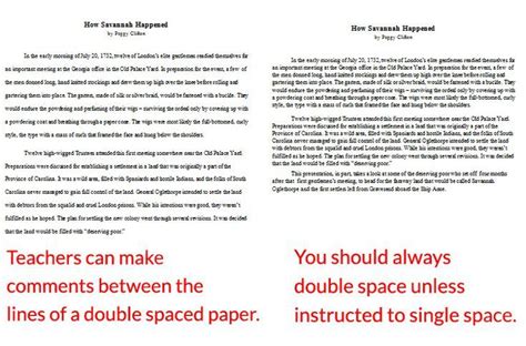 How to Double Space Your Paper | Double spaced essay, Double space, 500 word essay