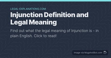 Injunction Definition - What Does Injunction Mean?