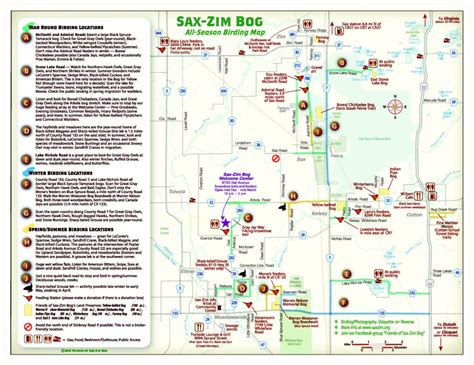 Birding Map 2018-19 Sax-Zim Bog : Friends of Sax-Zim Bog