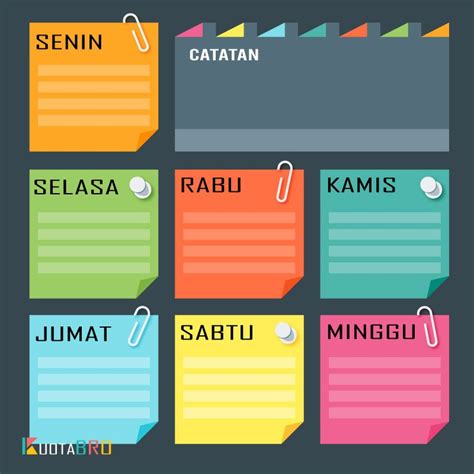 Contoh Kreasi Jadwal Piket Kelas Dari Karton - Delinewstv