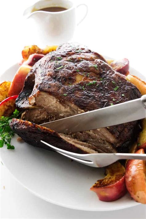 Cider Braised Pork Shoulder with Apples - Savor the Best