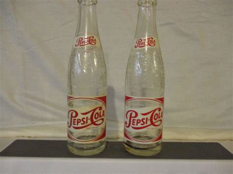 2 Vintage Pepsi Cola Bottles