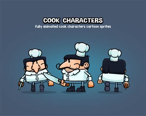 Cook characters by Robert Brooks - gamedeveloperstudio.com