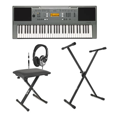 Yamaha PSRE353 Portable Keyboard with Stand, Bench and Headphones at ...