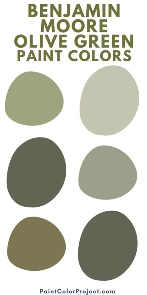 The 15 best Benjamin Moore Olive Green paint colors - The Paint Color Project