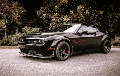 Wallpaper Dodge, Challenger, SRT, Demon, Black. images for desktop ...