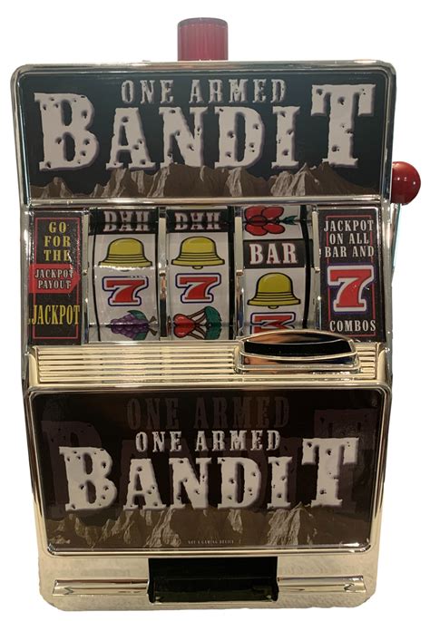 Bandit Slot Machine Coin Bank with Working Lights and Bell