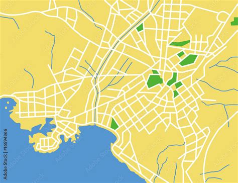 vector map of athens. Stock Vector | Adobe Stock