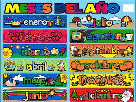 CUENTOS, POEMAS Y CANCIONES PARA NIÑOS: LOS MESES DEL AÑO