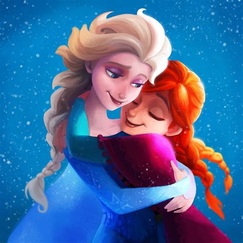 Elsa Anna Sisters Hug Frozen Poster | Uncle Poster