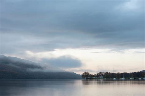 Stuning Autumn Fall sunrise landscape over Coniston Water with m Photograph by Matthew Gibson ...