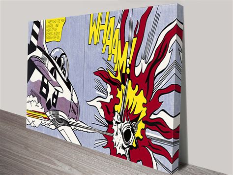 Roy-Lichtenstein-Whaam-art - Canvas Prints Australia