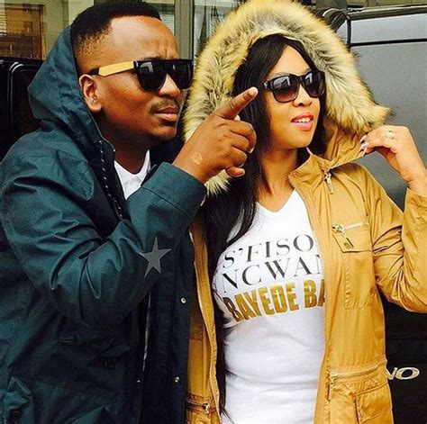 Sfiso Ncwane shows off his Yellowbone wife