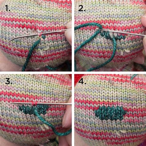 Four methods of darning socks with excellent descriptions and pictures | Knitting techniques ...