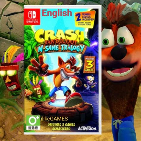 Nintendo Switch NS Crash Bandicoot N. Sane Trilogy crash | Lazada